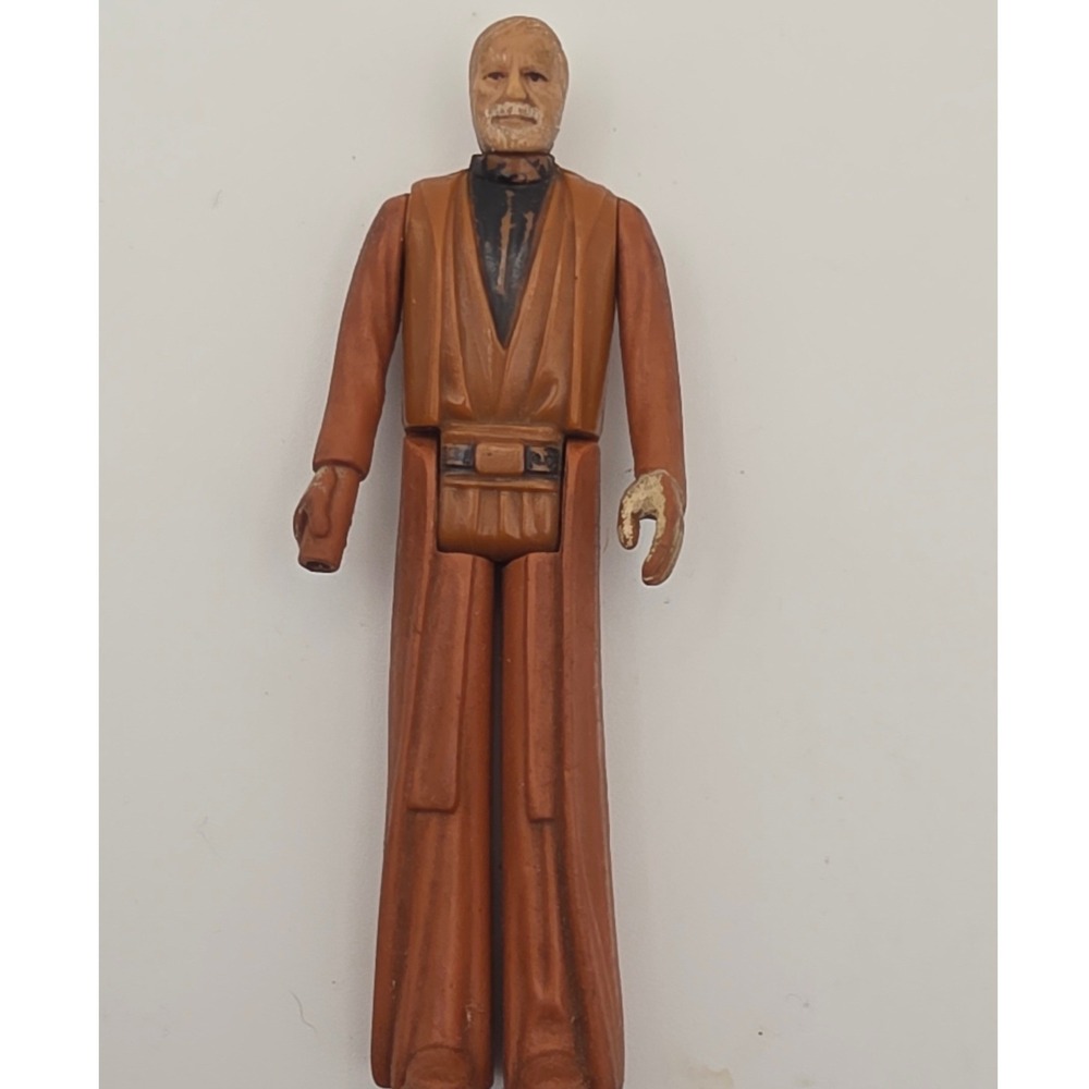 Kenner Star Wars Action Figure 3.75 Ben Obi-Wan Kenobi Brown Fair 1977 Vintage